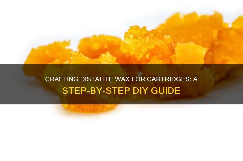 how to make distalite wax for cartidegs