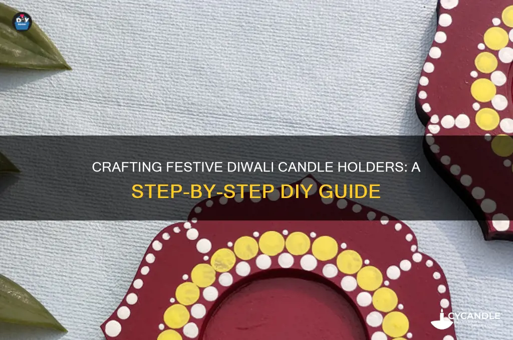 how to make diwali candle holder
