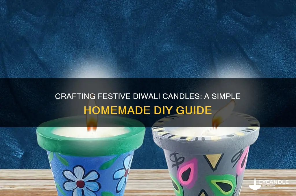how to make diwali candles at home