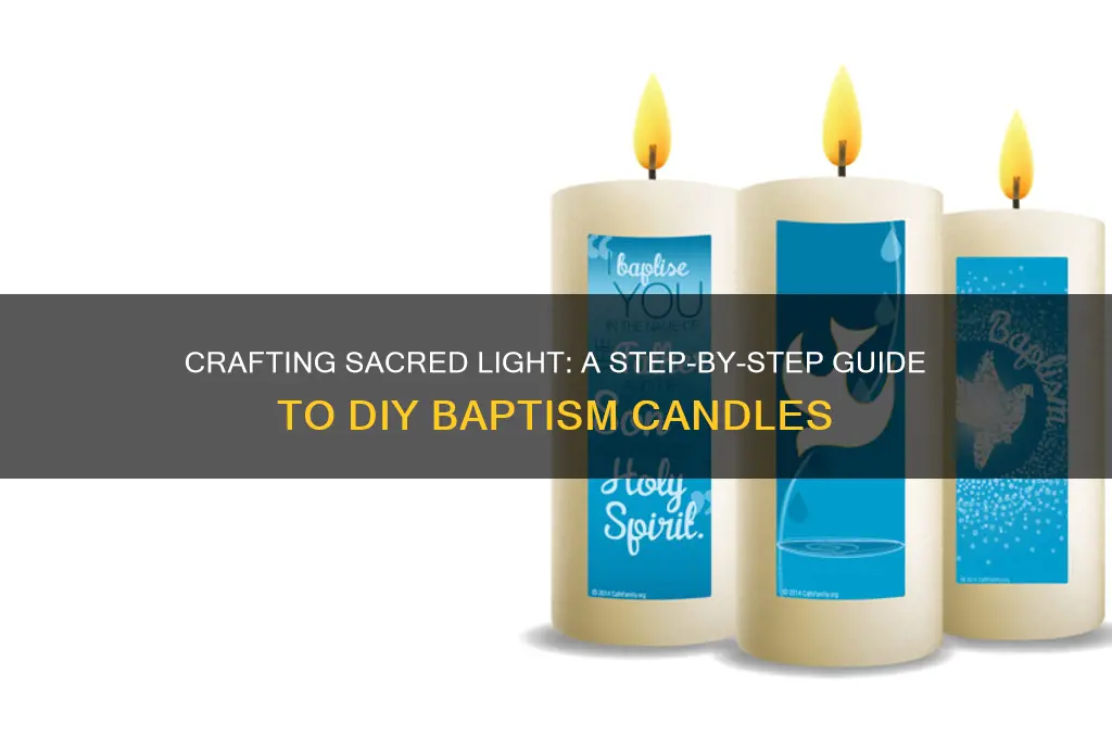 how to make diy baptism candle