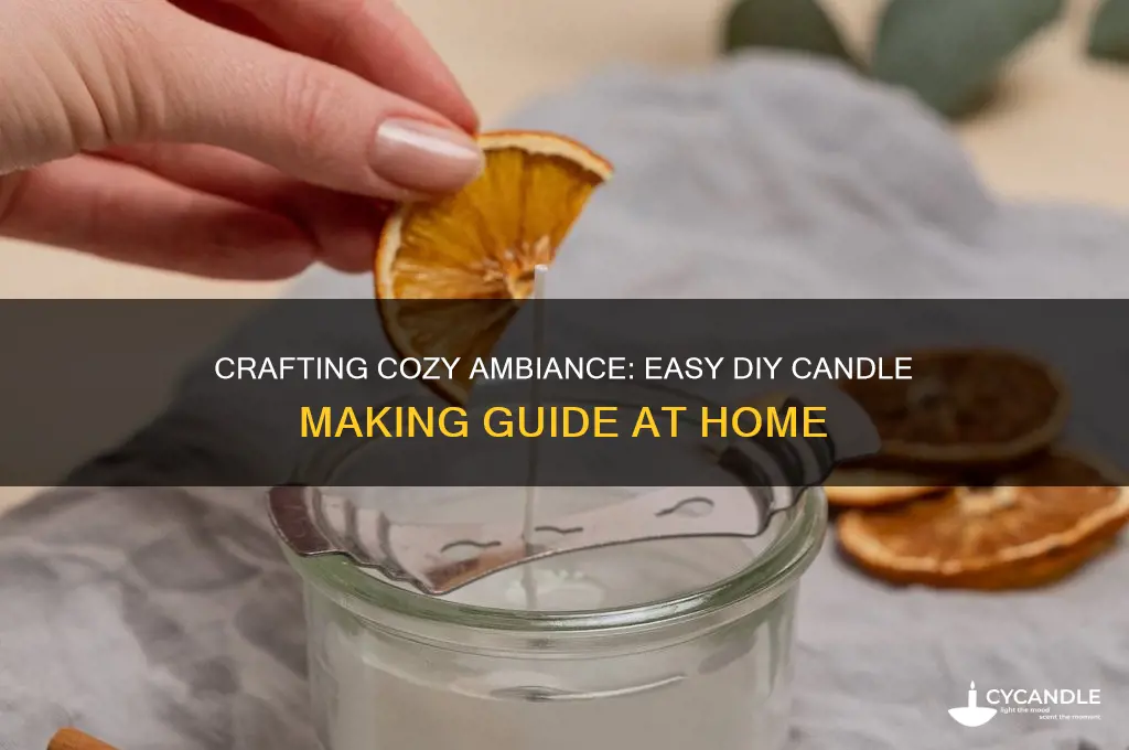 how to make diy candles at home