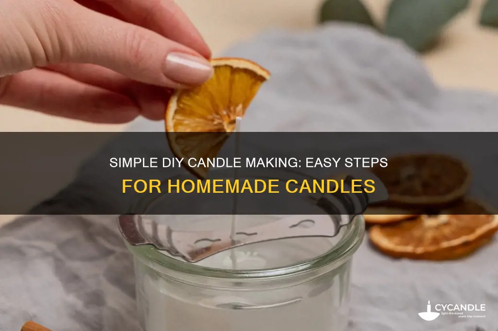how to make diy candles easy