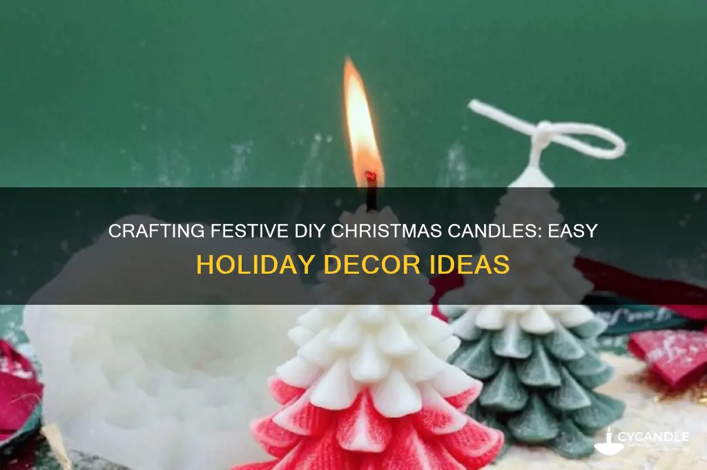 how to make diy christmas candles