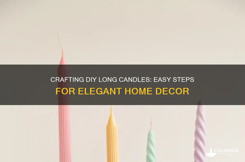 how to make diy long candles