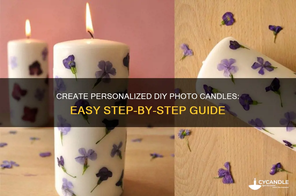 how to make diy photo candles