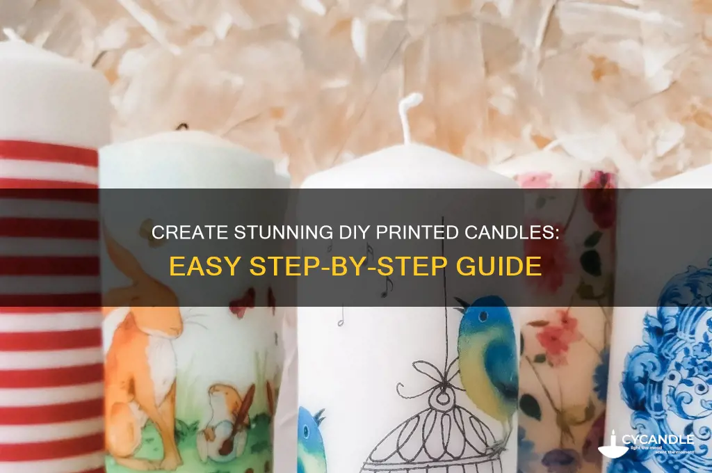 how to make diy printed candles