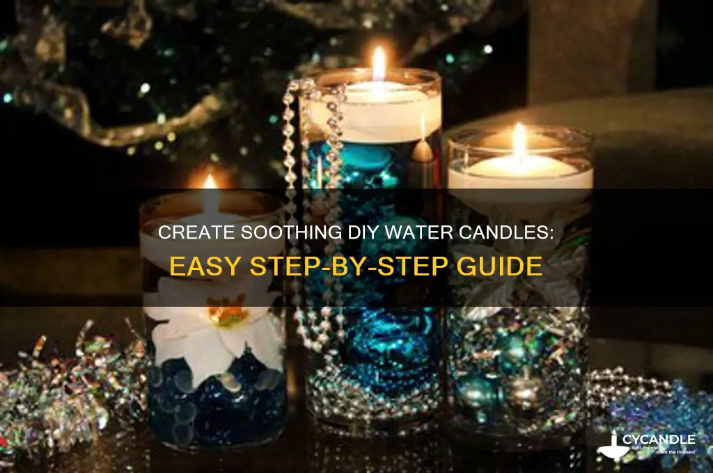 how to make diy water candle