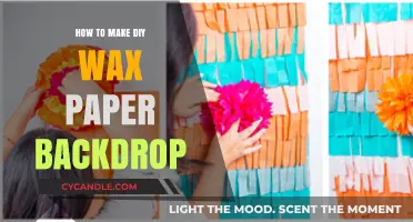 Create Stunning DIY Wax Paper Backdrops: Easy Step-by-Step Guide
