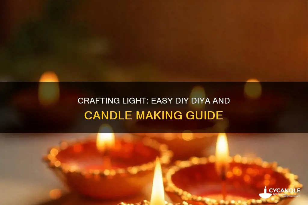 how to make diya and candle