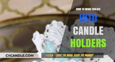 Crafting Elegance: Transforming Doilies into Unique Candle Holders