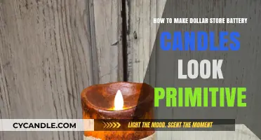 Transform Dollar Store Battery Candles into Rustic Primitive Decor