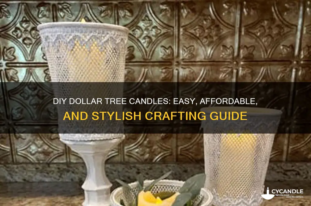 how to make dollar tree candles
