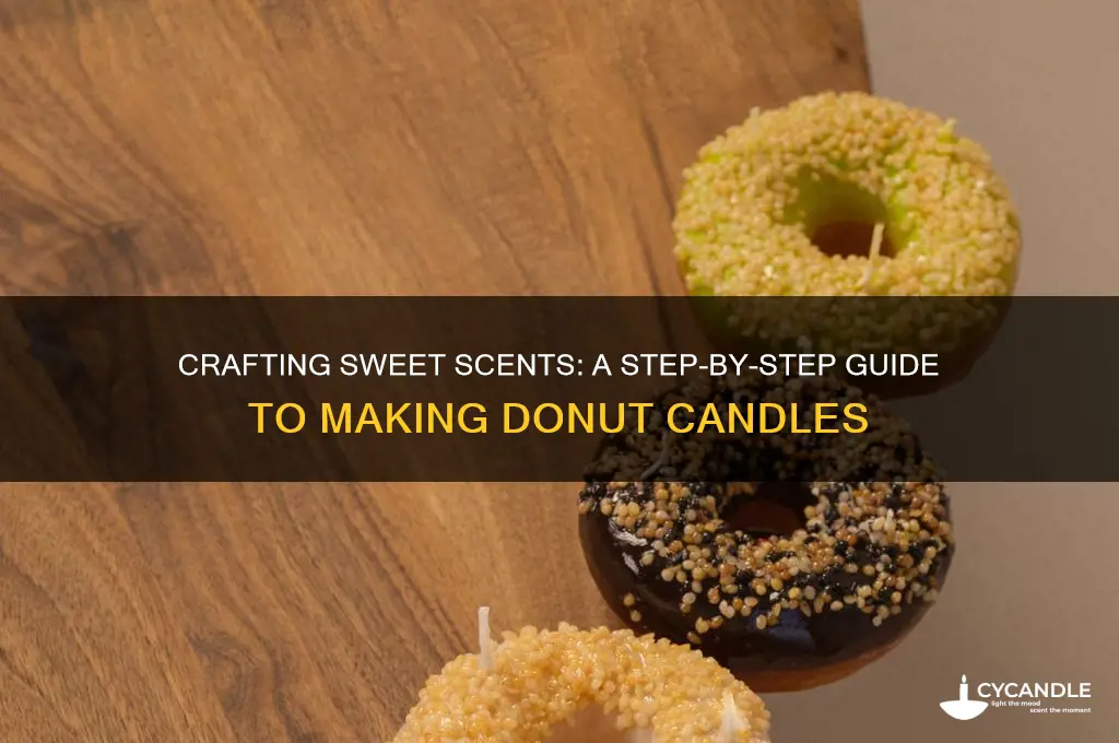 how to make donut candles