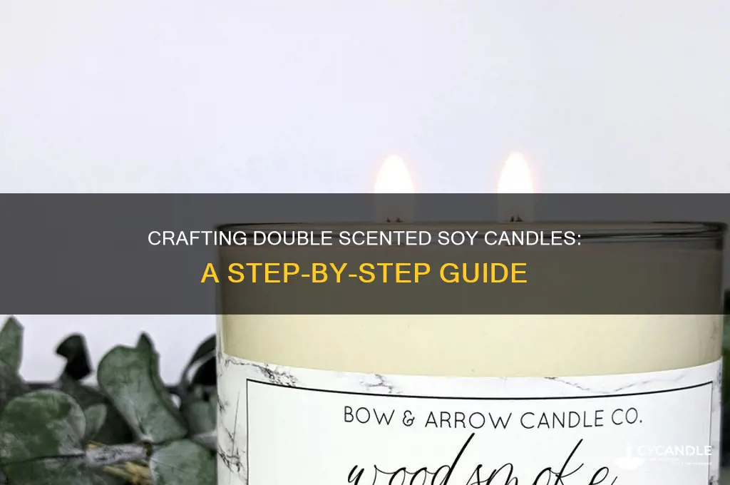 how to make double scented soy candles
