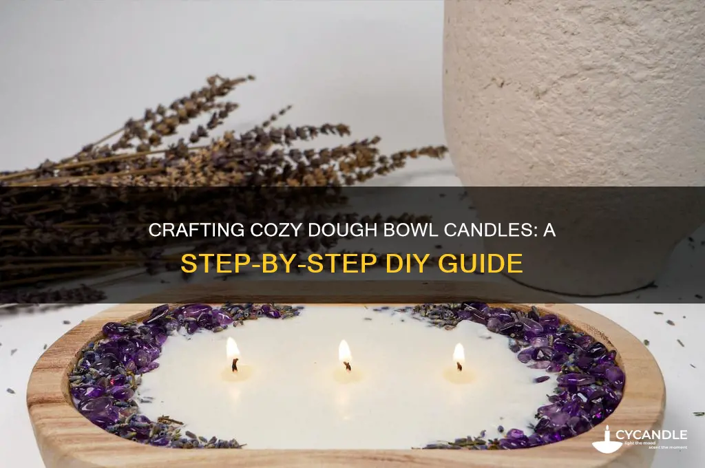how to make dough bowl candles
