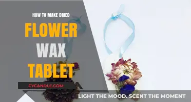 Crafting Dried Flower Wax Tablets: A Step-by-Step DIY Guide