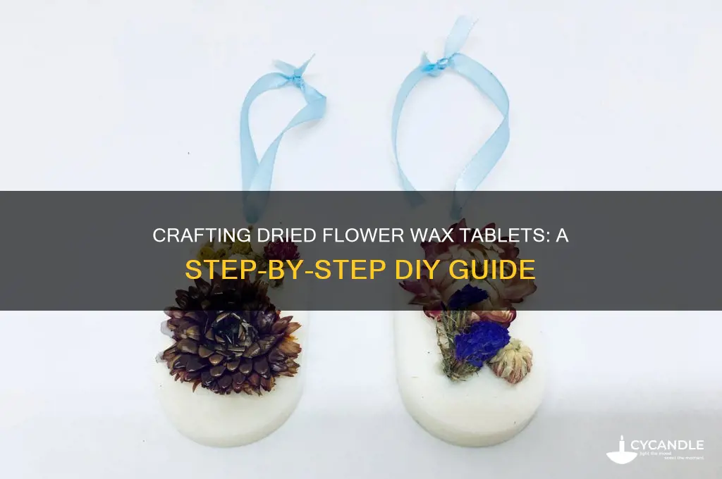 how to make dried flower wax tablet