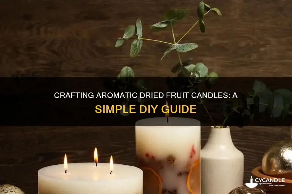 how to make dried fruit candles