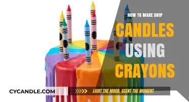Creative DIY: Crafting Drip Candles with Crayons for Unique Decor