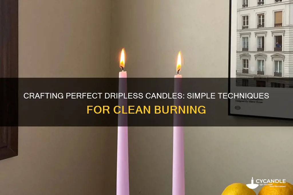 how to make dripless candles