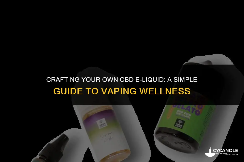 how to make e liquid by cbd wax