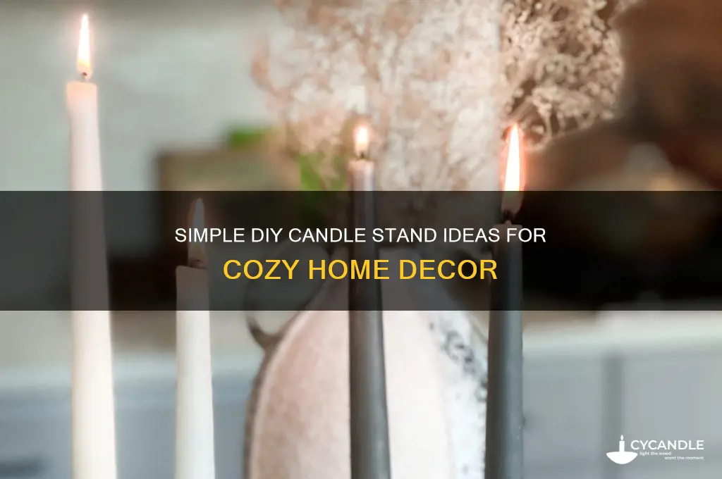 how to make easy candle stand
