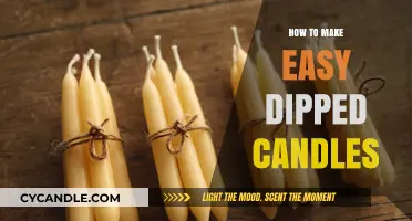 Simple DIY Dipped Candles: A Beginner’s Guide to Crafting Elegance