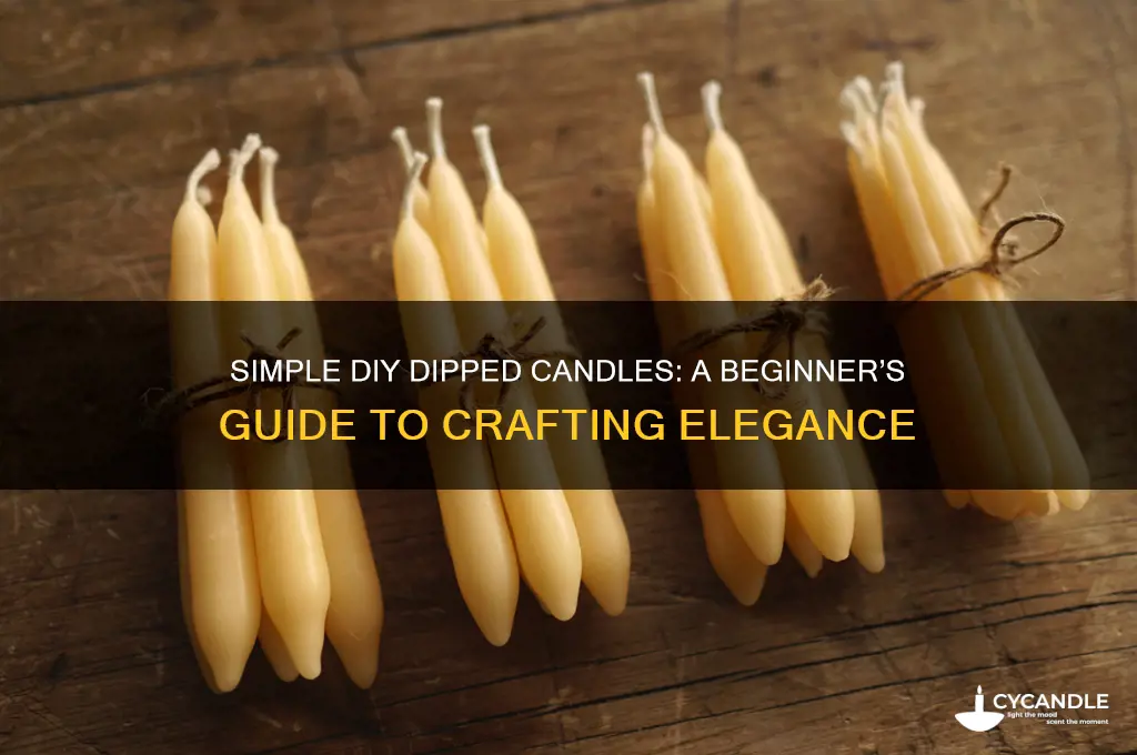 how to make easy dipped candles