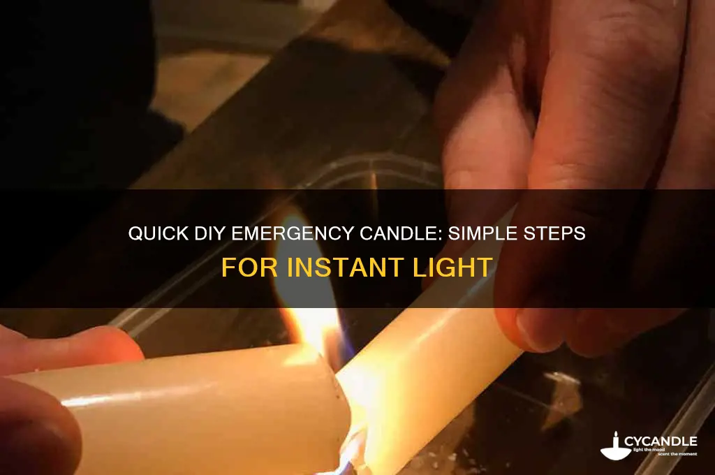 how to make easy emergency candle
