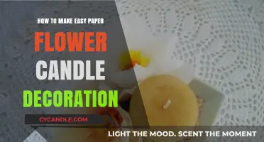 Simple DIY Paper Flower Candle Decor: Brighten Your Space Effortlessly