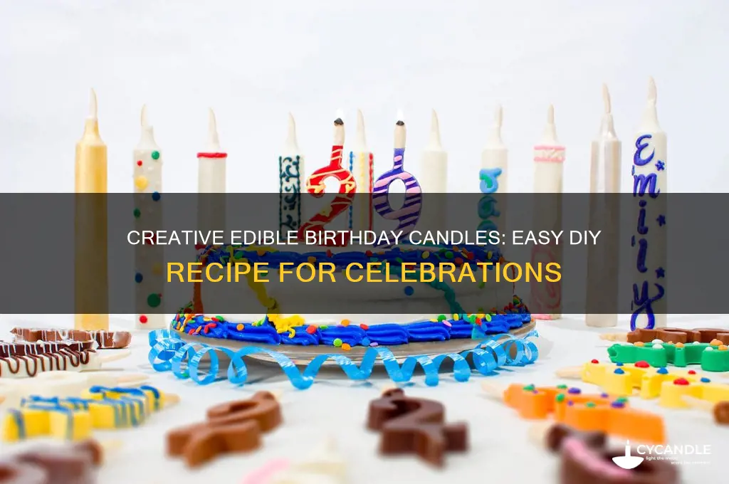 how to make edible birthday candles