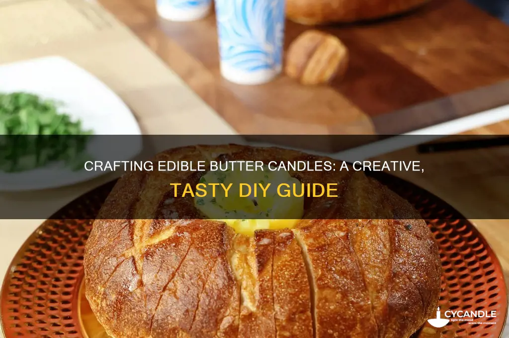 how to make edible butter candle