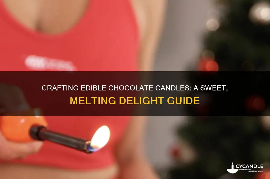 how to make edible chocolate candles
