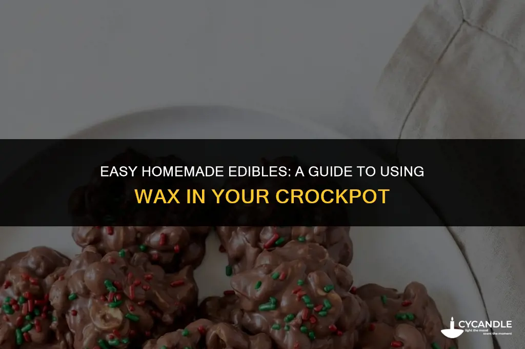 how to make edibles with wax crockpot