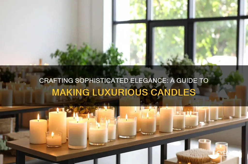 how to make elegant candles
