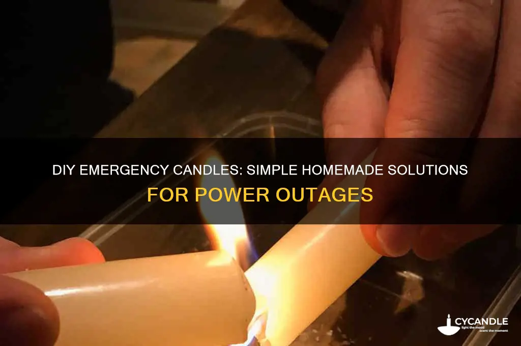 how to make emergency candles at home