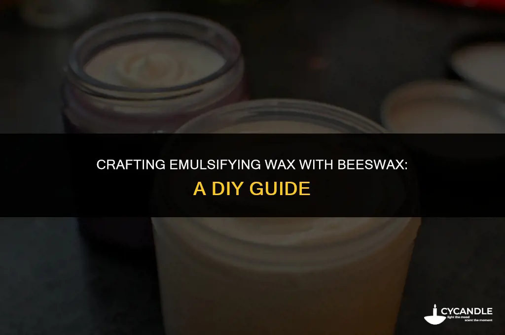how to make emulsifying wax with beeswax