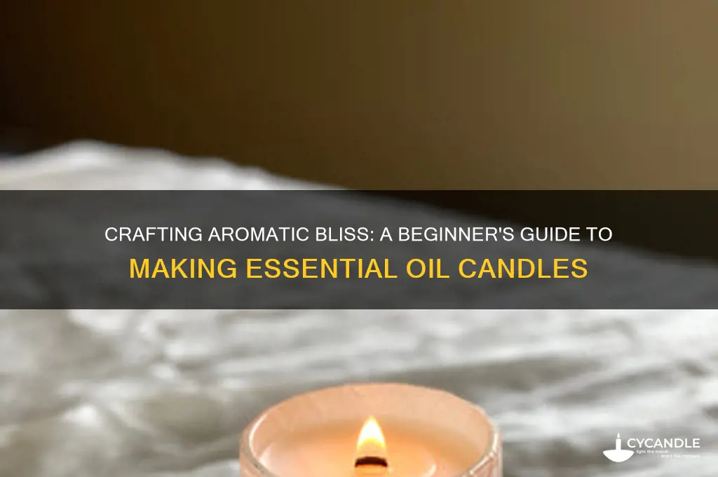 how to make essential candles