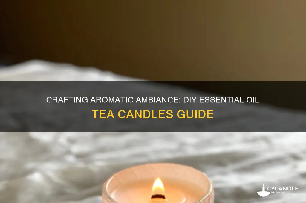 how to make essential oil tea candles
