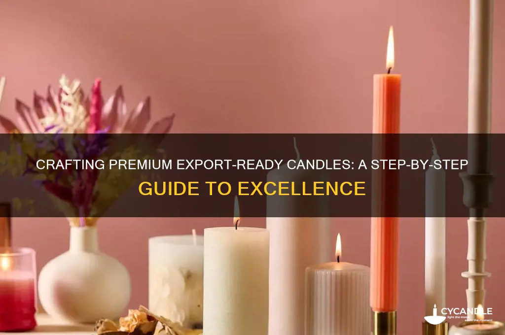 how to make export quality candles