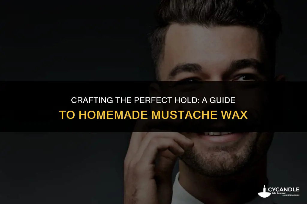 how to make extra hold mustache wax