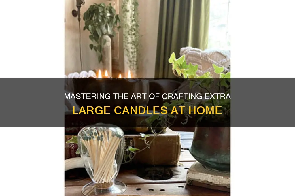 how to make extra large candles