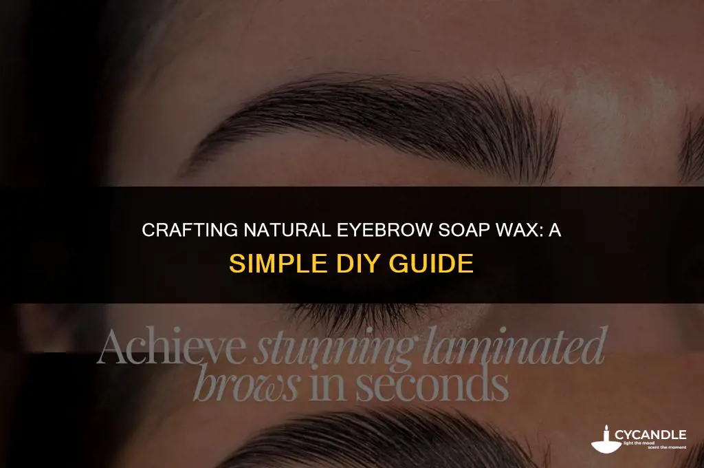 how to make eyebrow soap wax