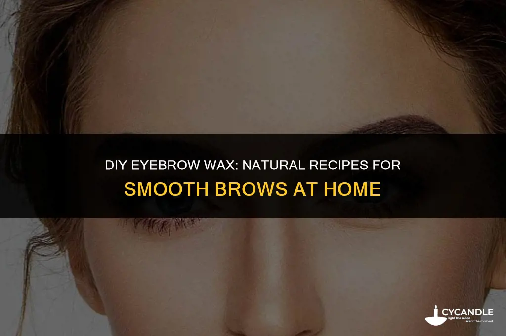 how to make eyebrow wax at home without honey