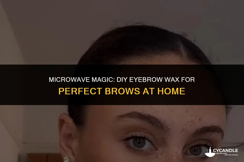 how to make eyebrow wax in the microwave