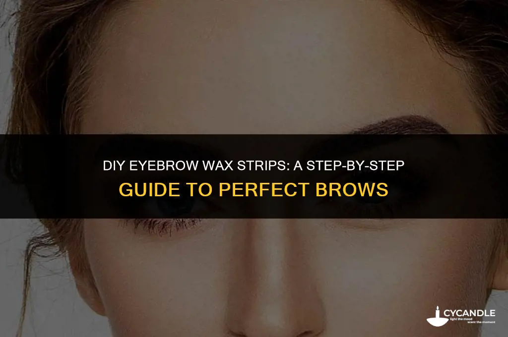how to make eyebrow wax strips