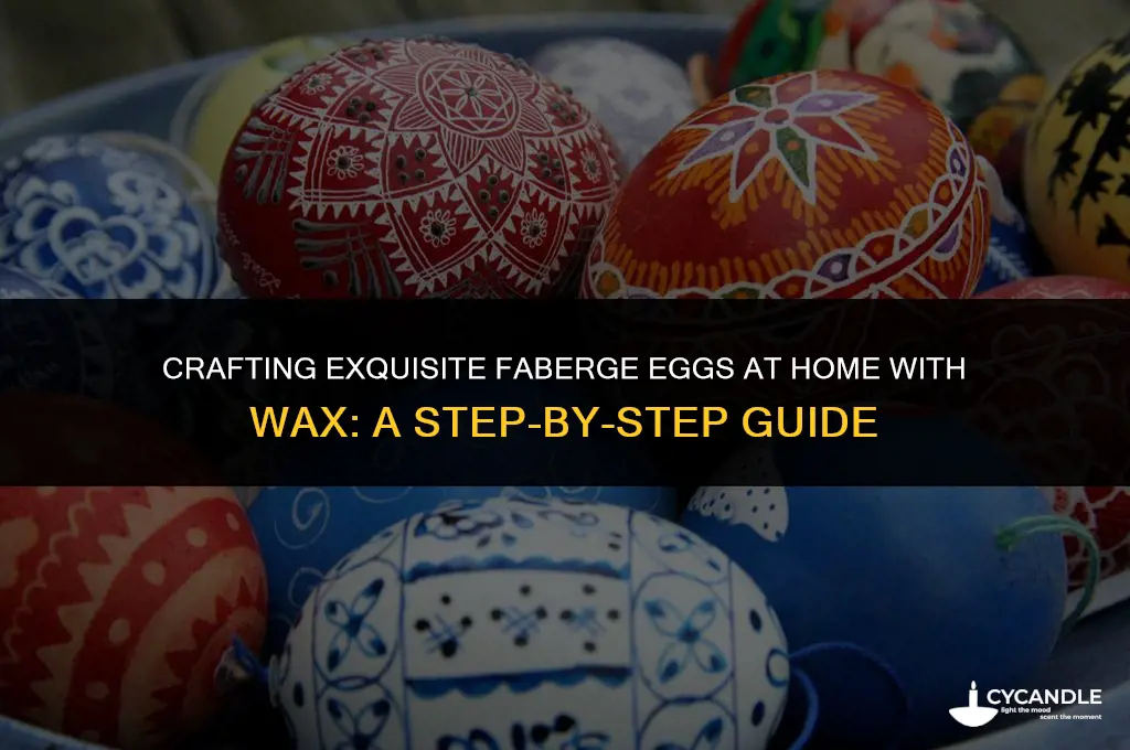 how to make faberge eggs at home wax