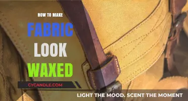 Achieving a Waxed Fabric Look: A Comprehensive DIY Guide