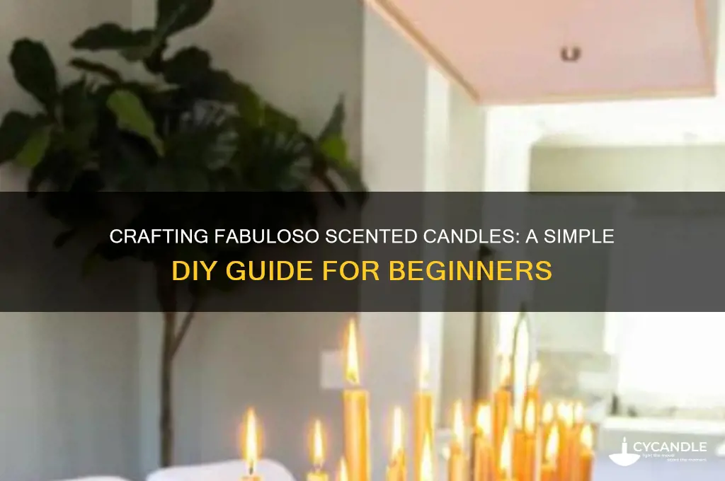 how to make fabuloso candle