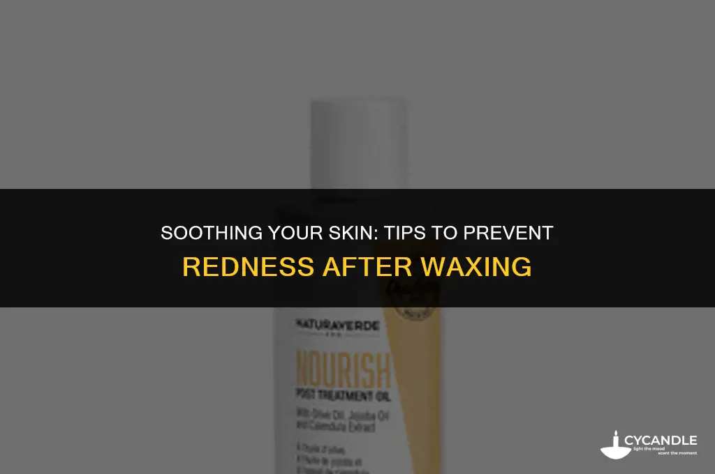how to make face not red after waxing